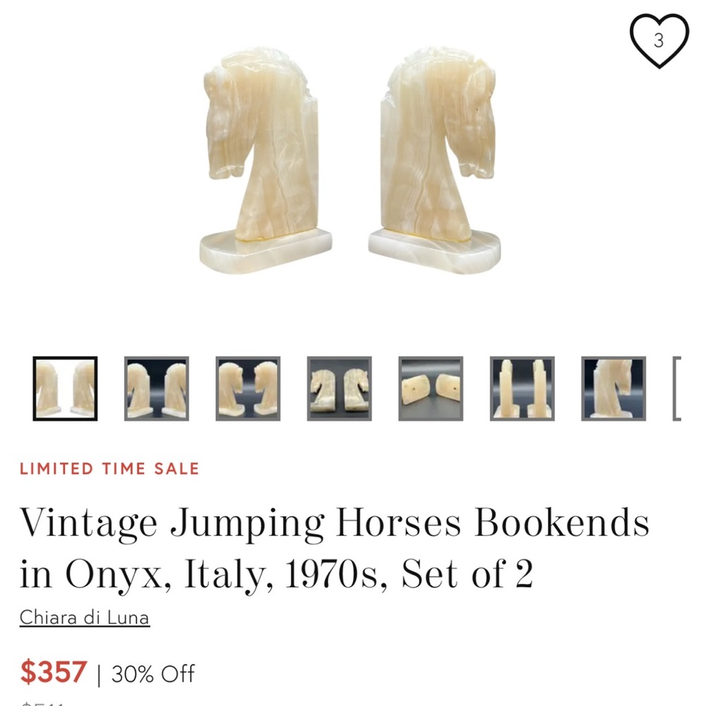 1960’s Italian onyx Horse Head Sculpture - Picture 6 of 6